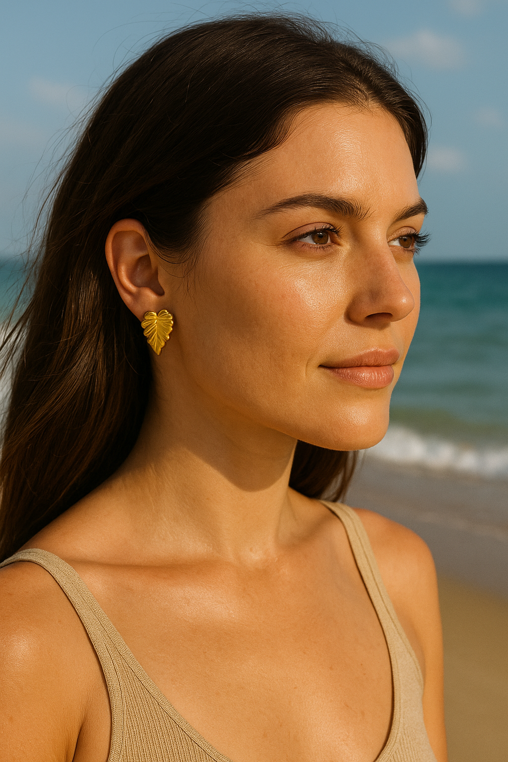 Nature’s Bloom: Leaf-Shaped Earrings