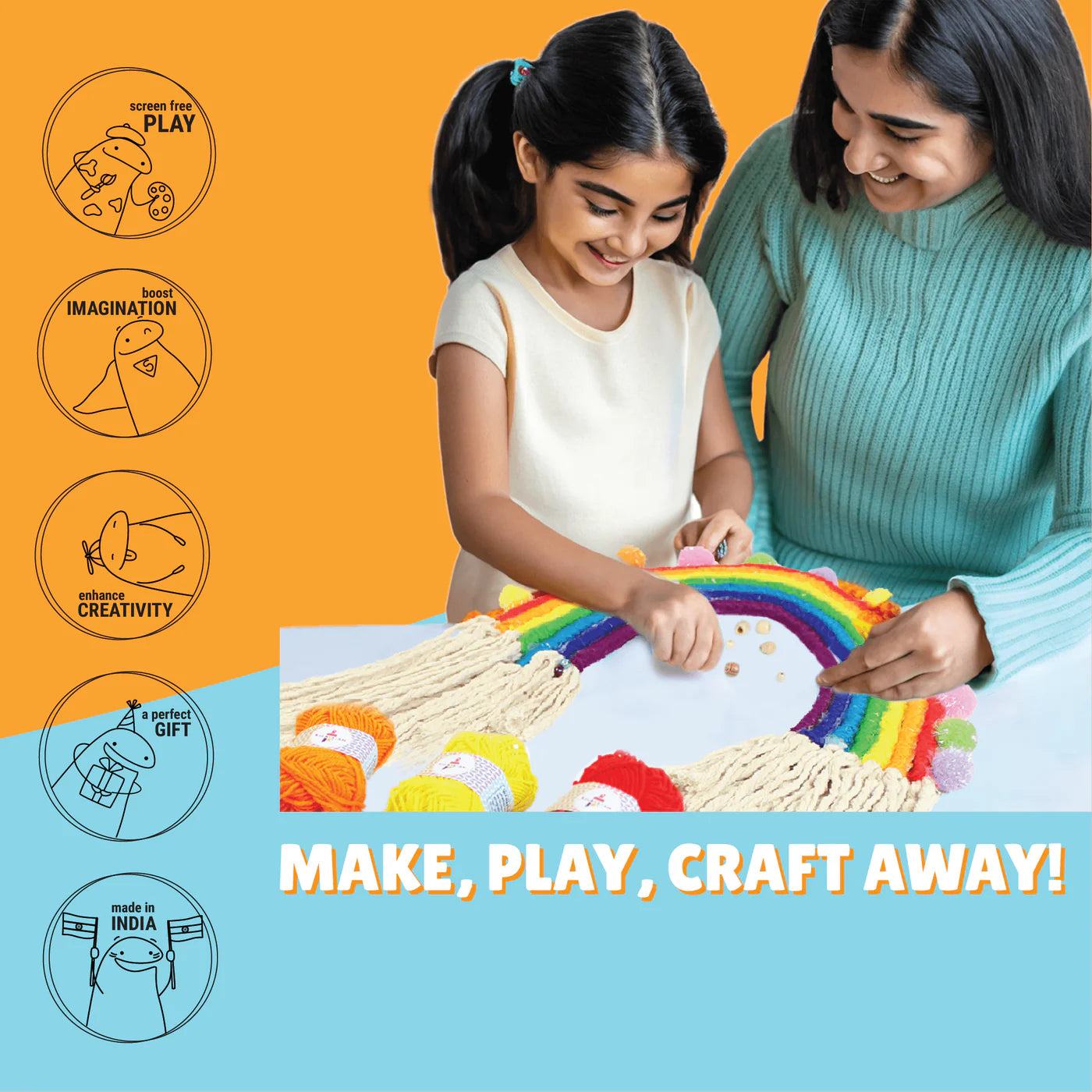 Macrame Rainbow Activity Kit
