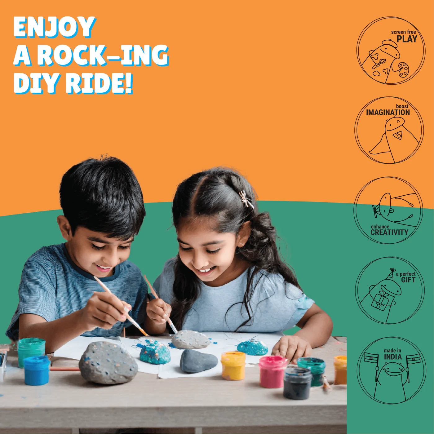 Rock Painting Kit | Screen Free Fun