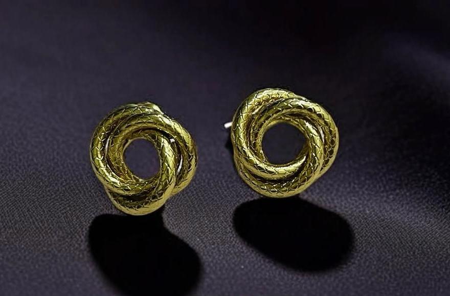 Twisted Stud Earrings